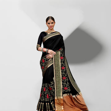 saree near me – Banarasi silk, Jamdani, Kanchipuram sarees 2025. Explore simple saree look, golden saree with red blouse, Bengali saree look, lehenga style, western saree look, Kashta saree, blue saree contrast blouse, and modern saree blouse designs.