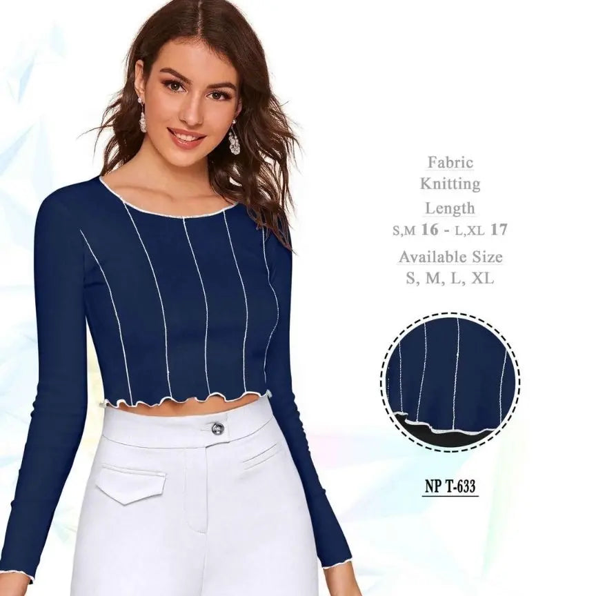 Casual Bell Sleeves Embroidered Women Top - NextBuy