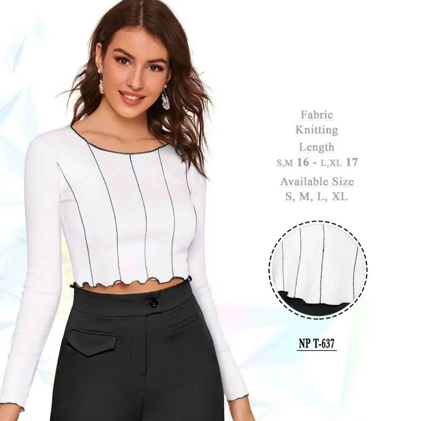 Casual Bell Sleeves Embroidered Women Top - NextBuy