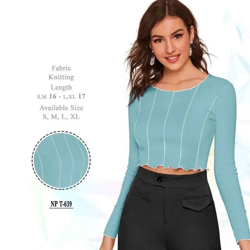 Casual Bell Sleeves Embroidered Women Top - NextBuy