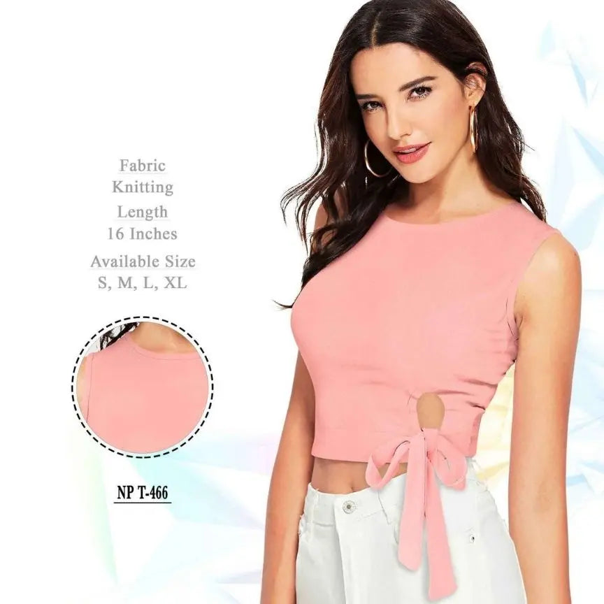 Round Neck Fitted Crop Top - NextBuy