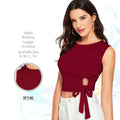 Round Neck Fitted Crop Top - NextBuy