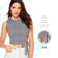 Round Neck Fitted Crop Top - NextBuy
