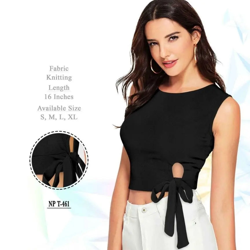 Round Neck Fitted Crop Top - NextBuy