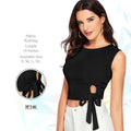 Round Neck Fitted Crop Top - NextBuy