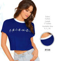 F.R.I.E.N.D.S' Yellow Cropped T-Shirt || Top for Women || Yellow t Shirt - NextBuy