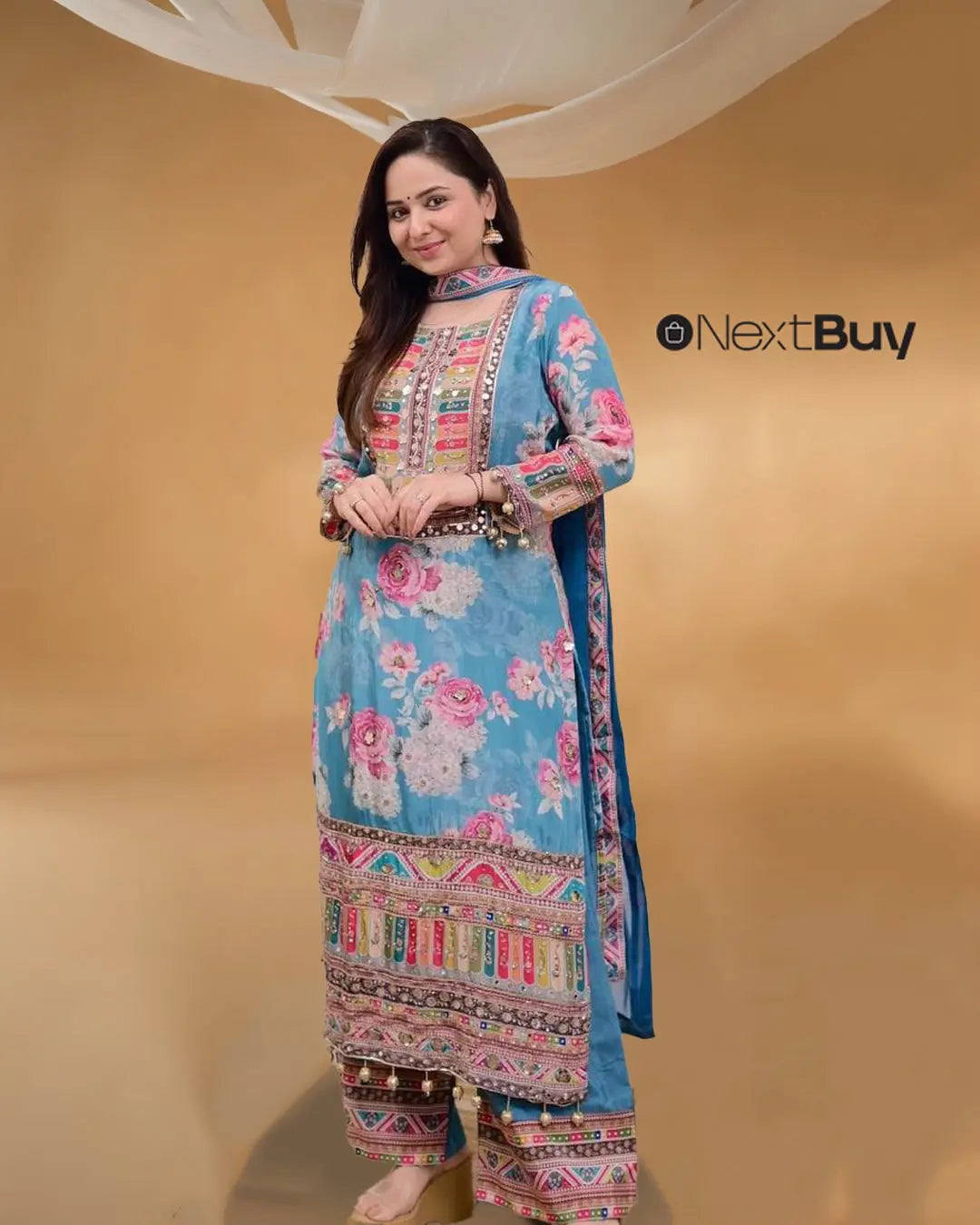 GORGEOUS SATIN KURTI OUTFIT NextBuy