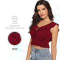 Tie Up Neck Crop Top - NextBuy