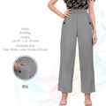 Women Relaxed Straight Leg Straight Fit Easy Wash Pleated Trousers - NextBuy