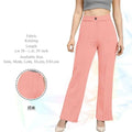 Women Relaxed Straight Leg Straight Fit Easy Wash Pleated Trousers - NextBuy