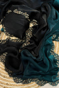 Diamond jarkan embroidery saree
