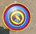 Handpainted Terracotta Plate | Fish Motif Folk Art India