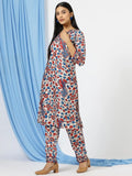 Women Floral Printed Regular Kurti with Trousers - NextBuy