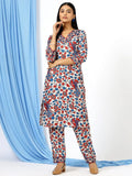Women Floral Printed Regular Kurti with Trousers - NextBuy
