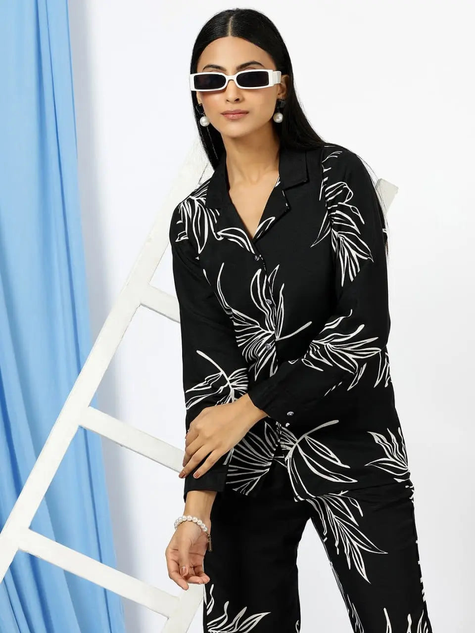 Shirt and Trouser Black Printed Shirt - NextBuy