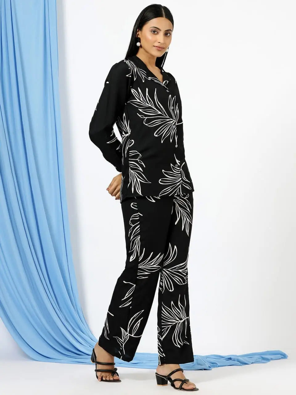 Shirt and Trouser Black Printed Shirt - NextBuy