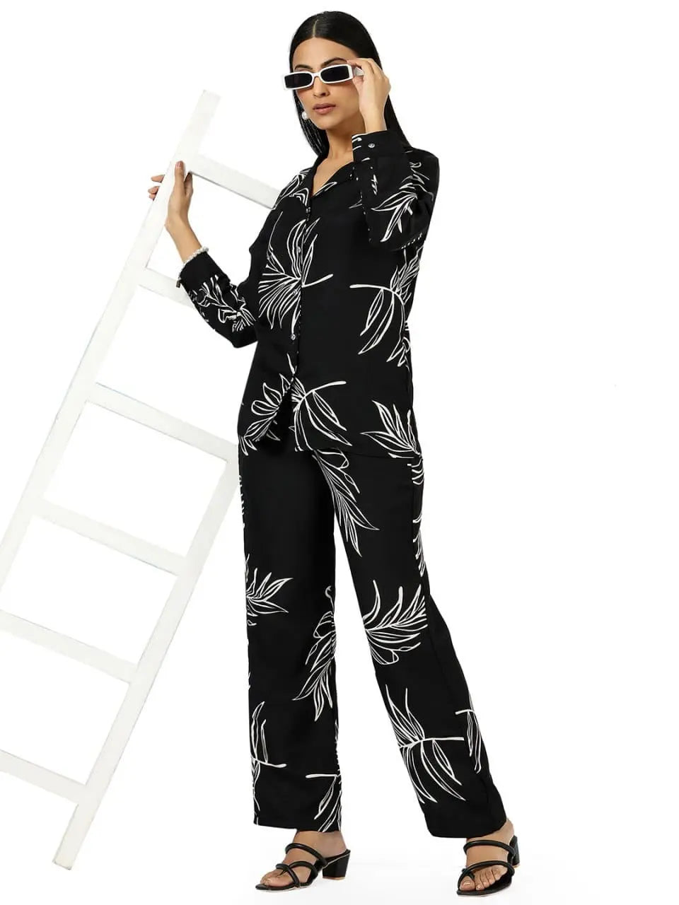 Shirt and Trouser Black Printed Shirt - NextBuy