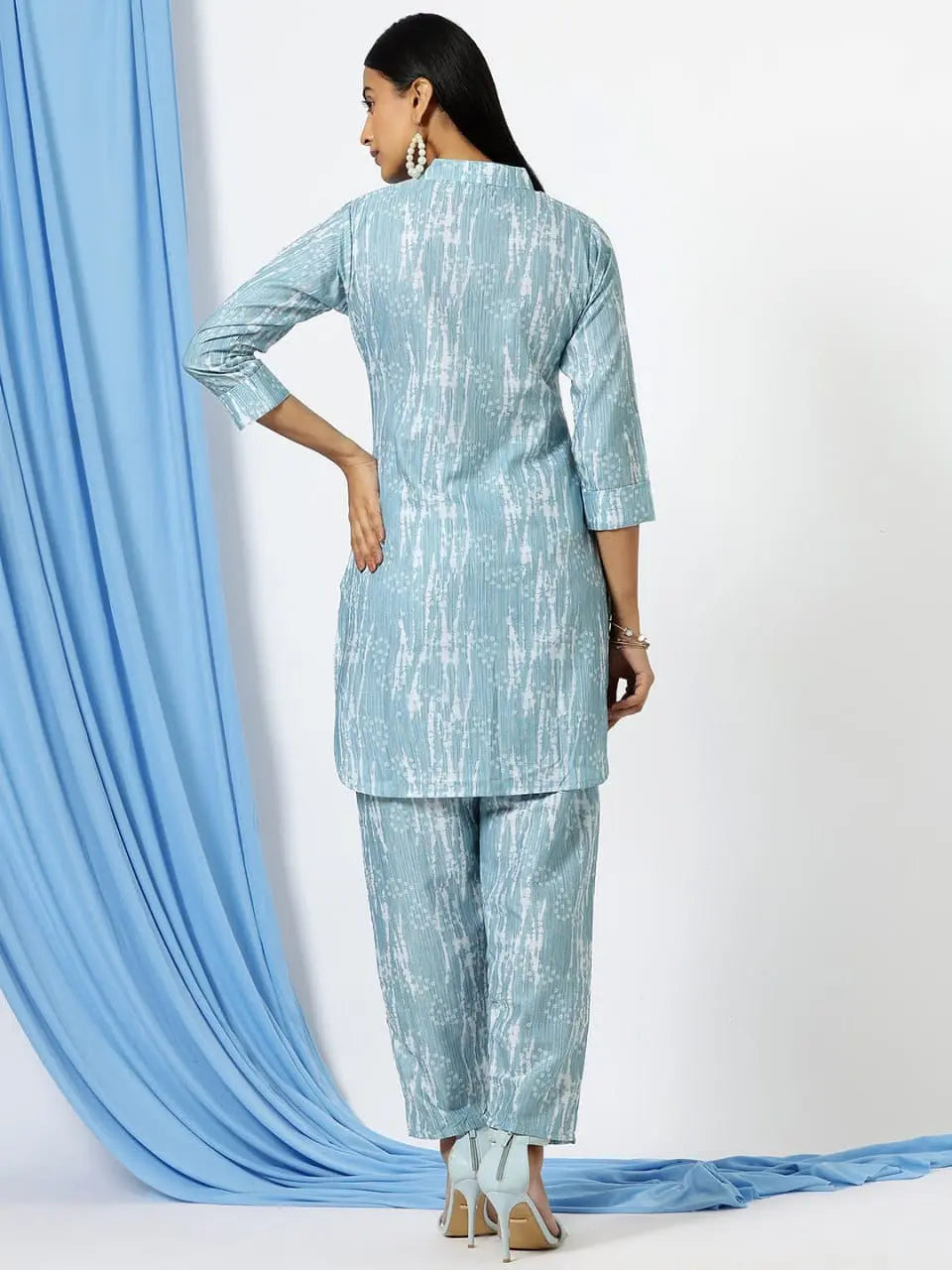 Designer Printed Tunic With Trouser Co-Ords - NextBuy
