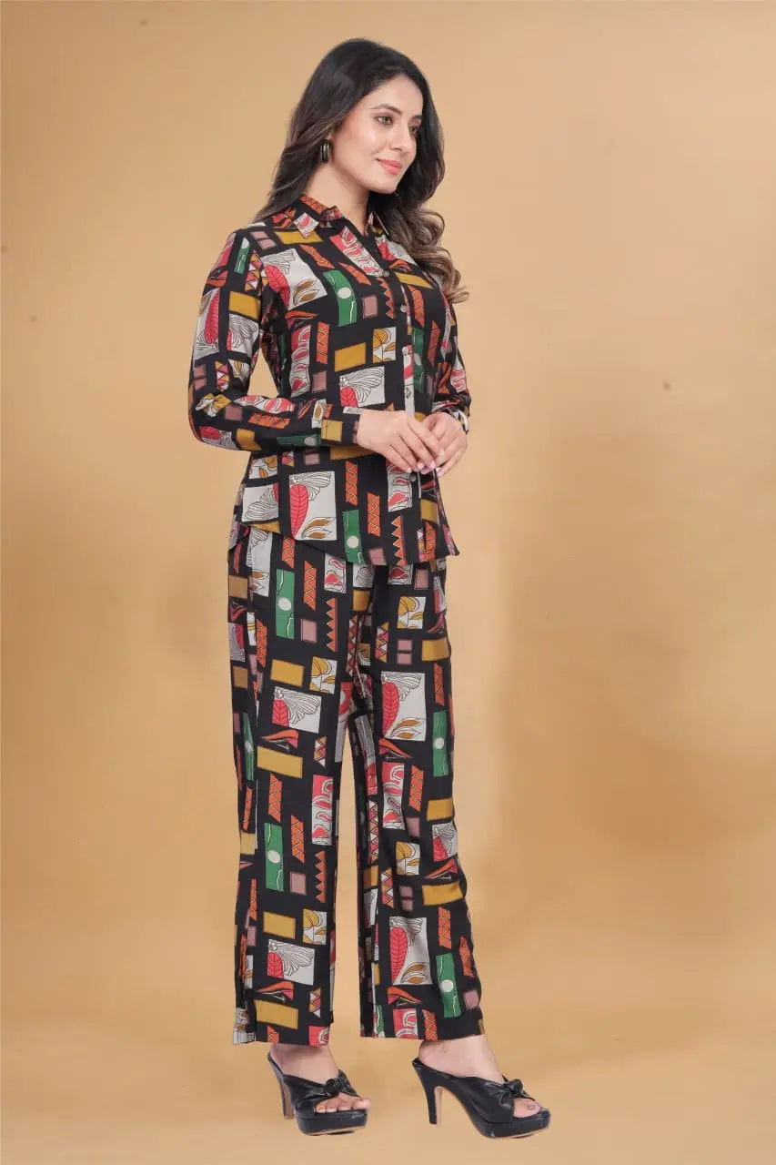 Designer Printed Shirt With Palazzos - NextBuy