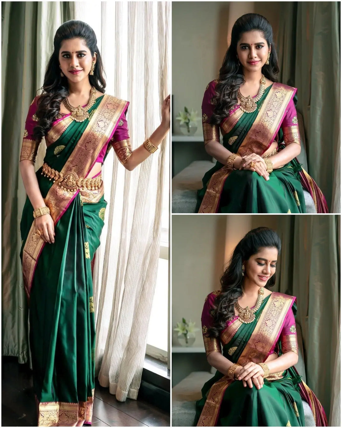 SOFT LICHI SILK SAREE - NextBuy