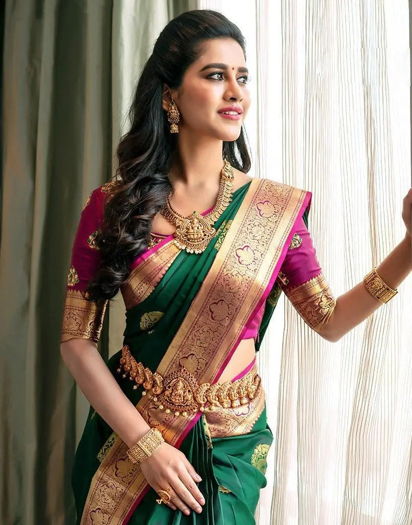 SOFT LICHI SILK SAREE - NextBuy