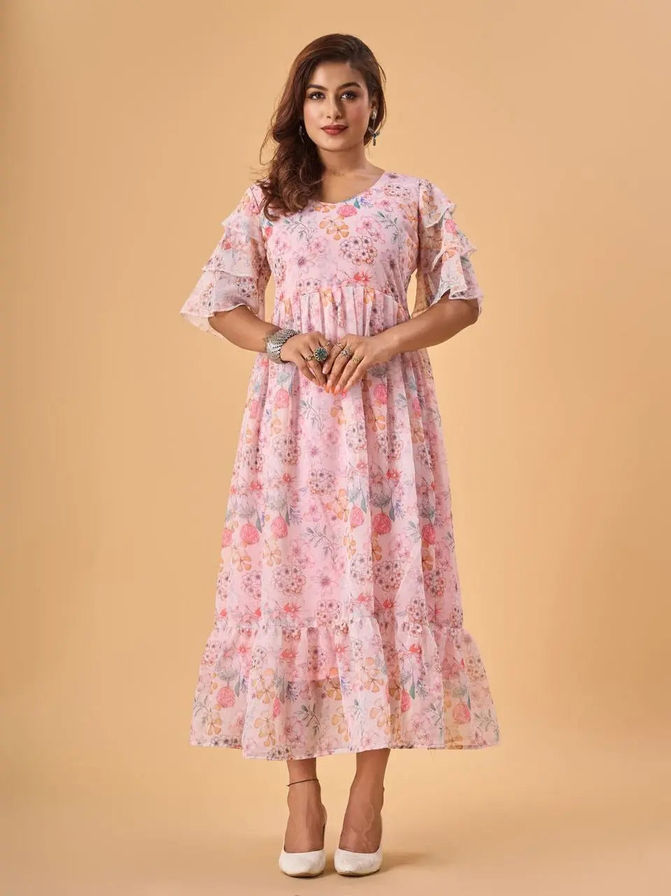 New Launching Glamourus Printed Kurti With floral print It captures the essence of the outfit beautifully. - NextBuy