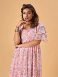 New Launching Glamourus Printed Kurti With floral print It captures the essence of the outfit beautifully. - NextBuy