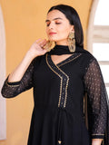 Foil Printed Angrakha Kurta With Handmade Latkan And Dupatta - NextBuy