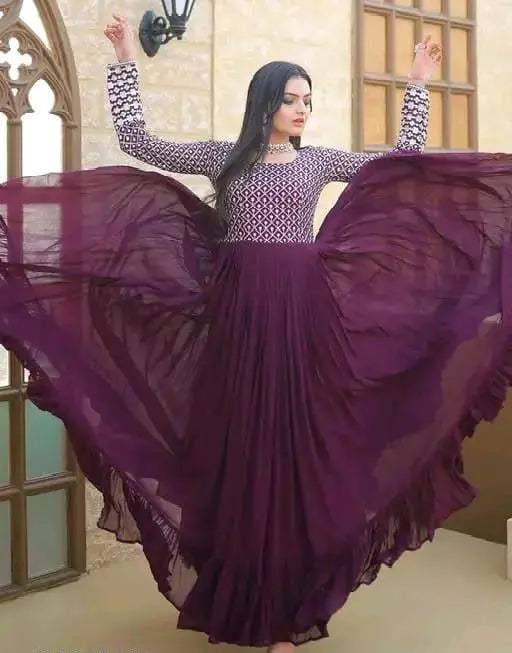 Gown Fabric : Havy Georgette and Havy work With Ener Havy - NextBuy