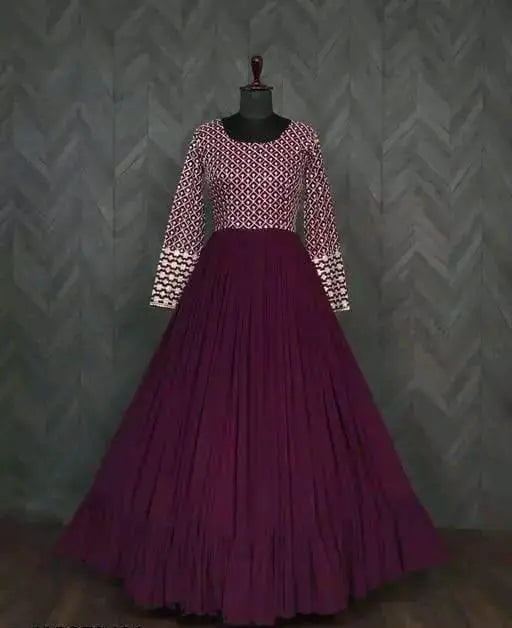 Gown Fabric : Havy Georgette and Havy work With Ener Havy - NextBuy