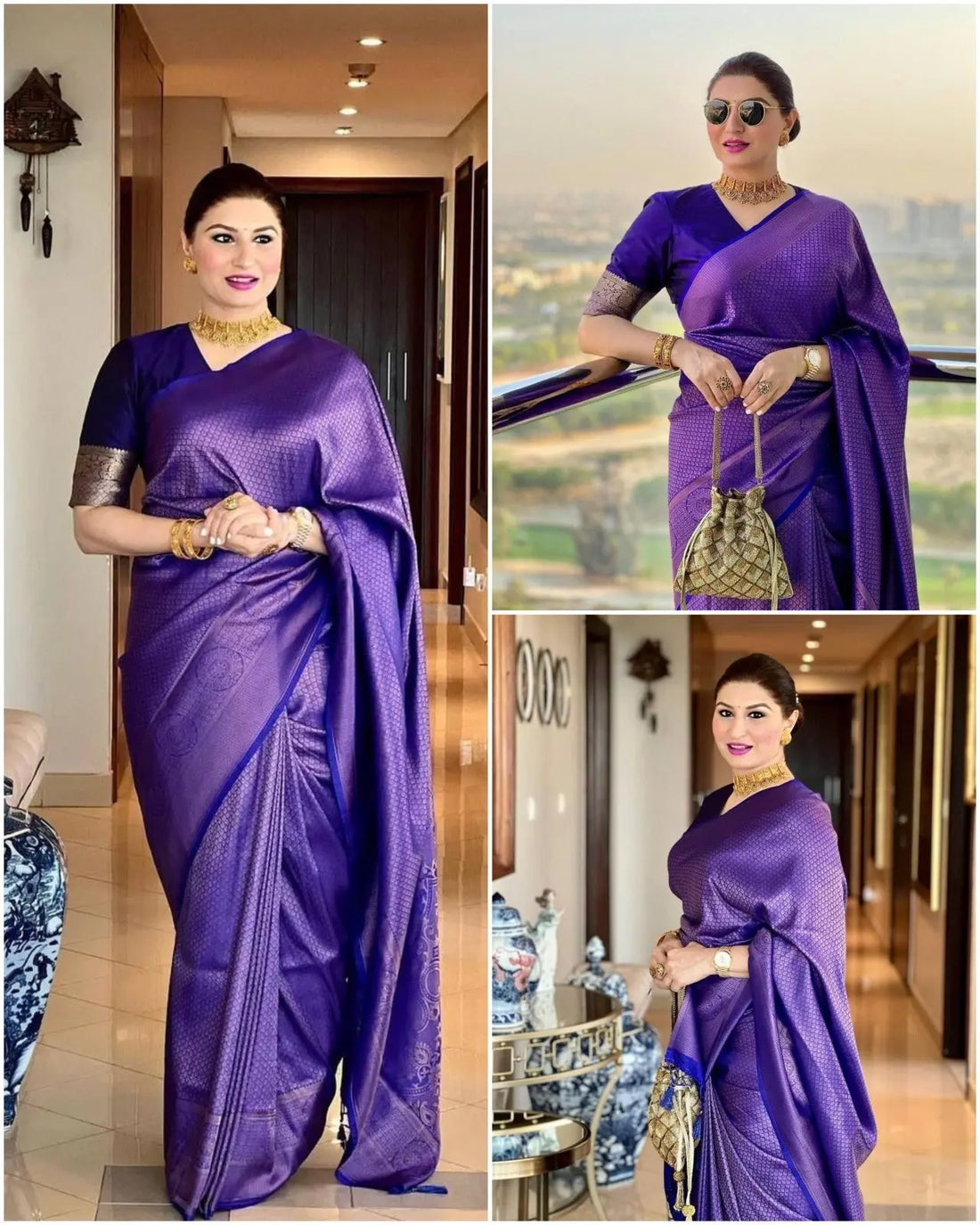 FABRIC : BANARASI SOFT LICHI SILK SAREE - NextBuy