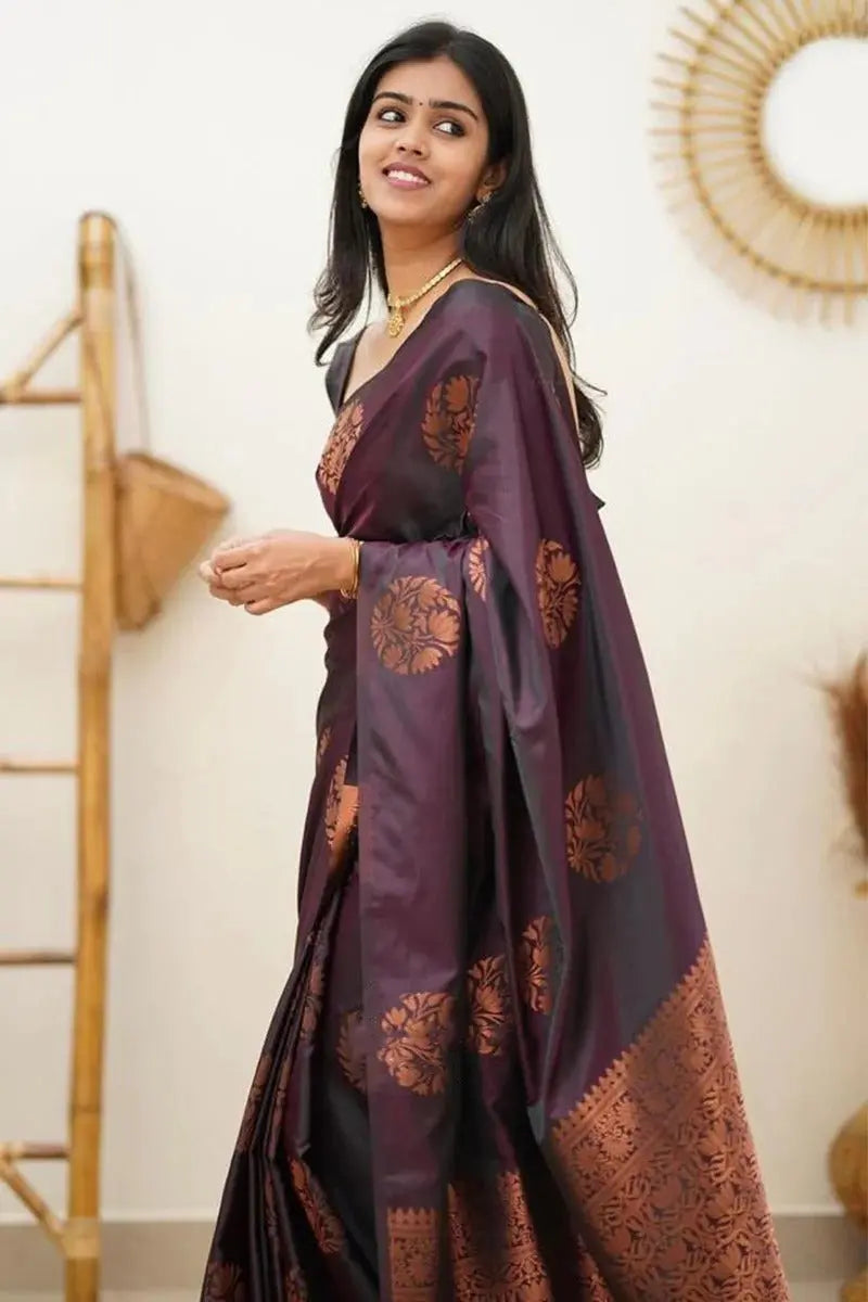 FABRIC : SOFT LICHI SILK SAREE - NextBuy