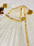 Special Organza Chex Lehenga Choli with Golden Jacquard work - NextBuy