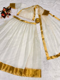 Special Organza Chex Lehenga Choli with Golden Jacquard work - NextBuy