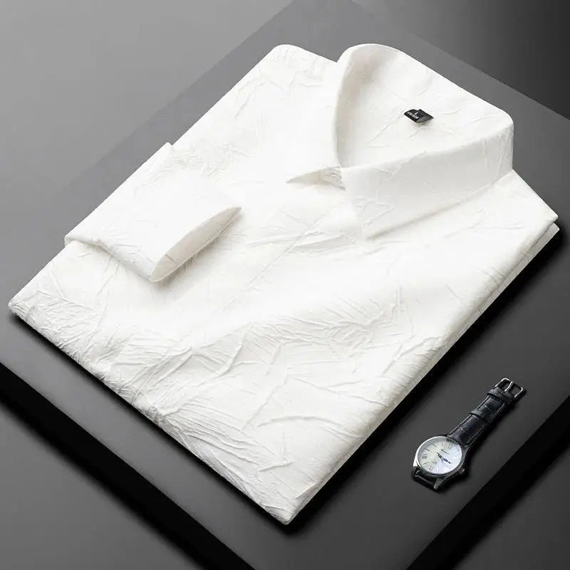 MEN'S EXCLUSIVE COTTON FABRIC ITALIAN CRUSH SHIRT - NextBuy