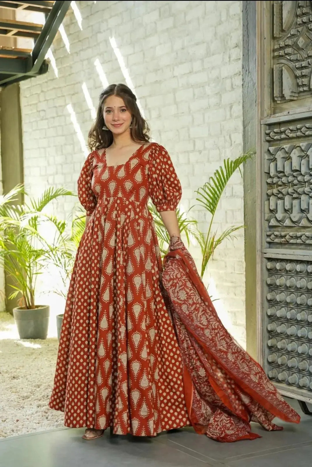 NEW ANARKALI HEAVY COOL COTTON SET - NextBuy