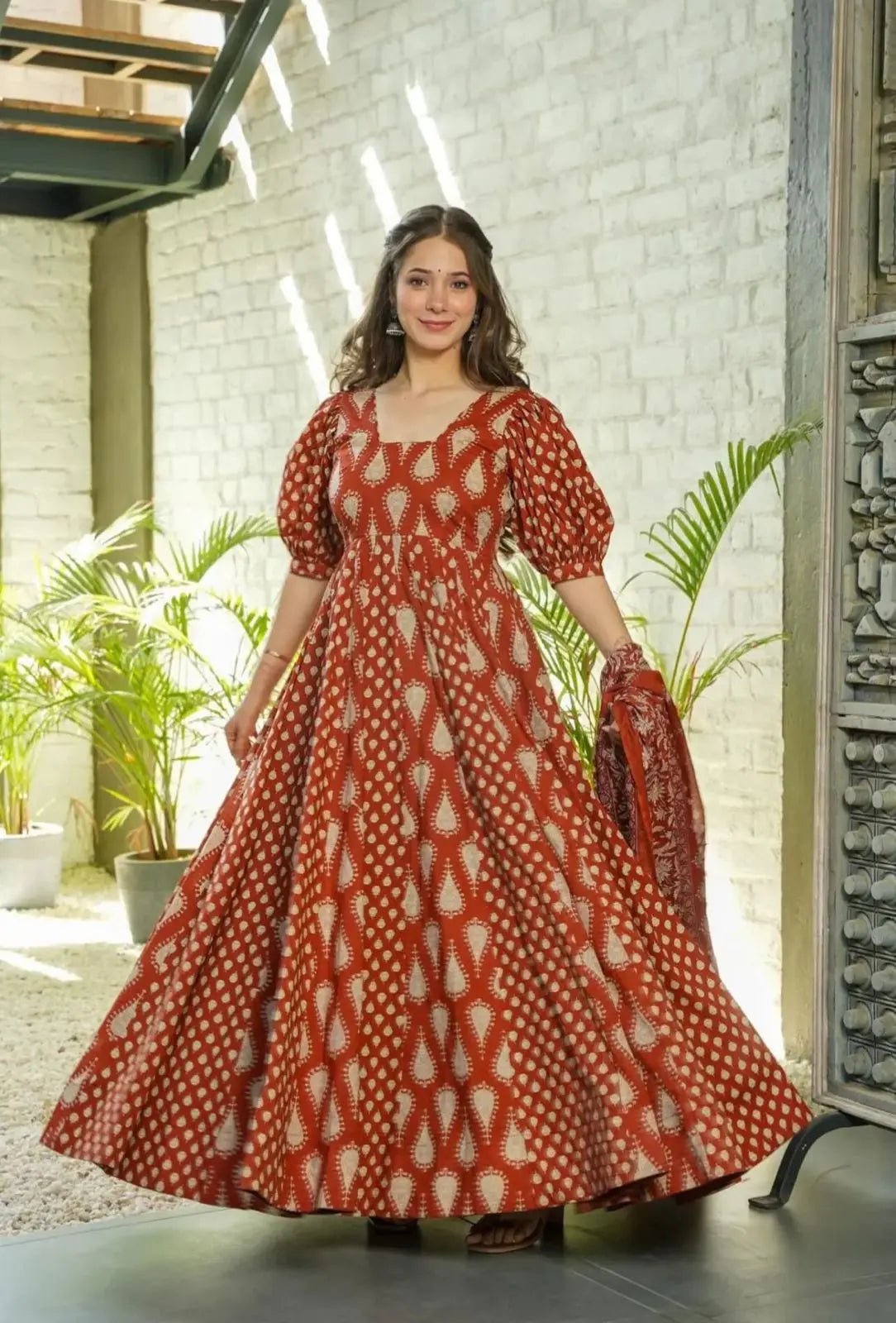 NEW ANARKALI HEAVY COOL COTTON SET - NextBuy