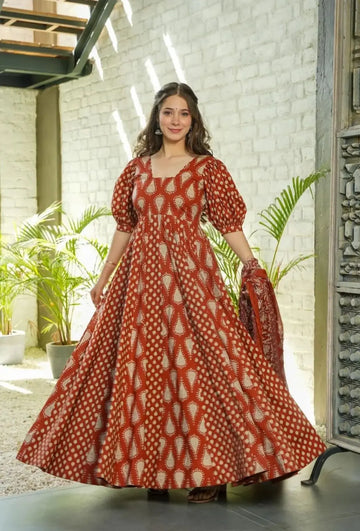 NEW ANARKALI HEAVY COOL COTTON SET - NextBuy
