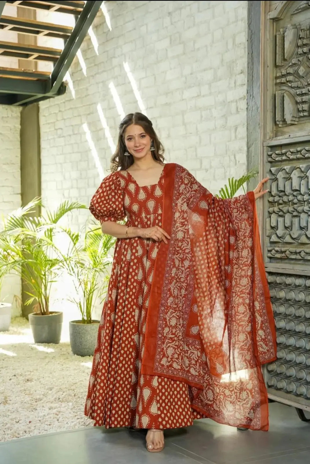 NEW ANARKALI HEAVY COOL COTTON SET - NextBuy