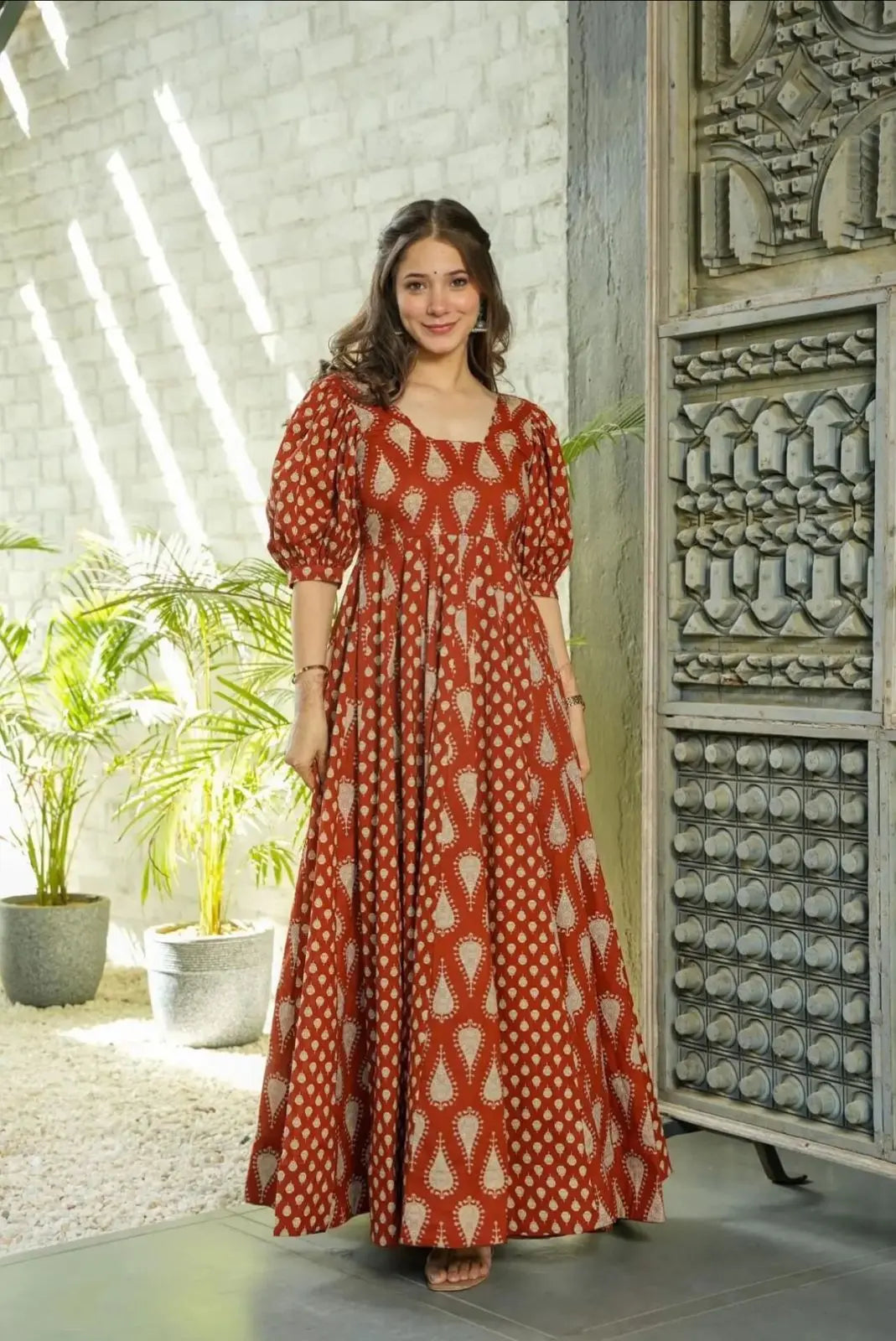 NEW ANARKALI HEAVY COOL COTTON SET - NextBuy