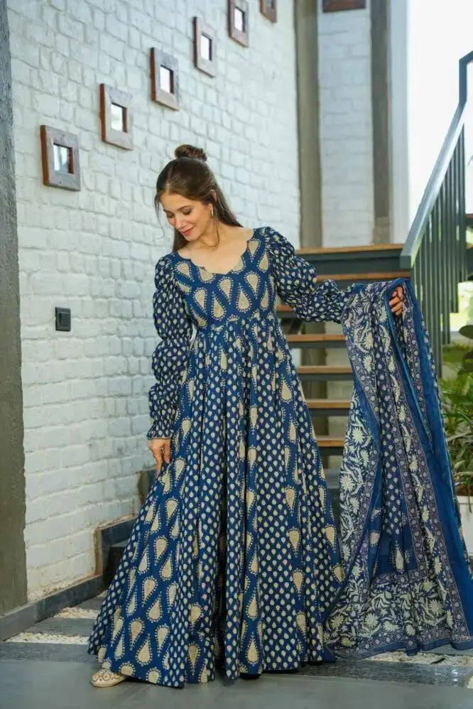NEW ANARKALI HEAVY COOL COTTON SET - NextBuy