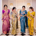 SOFT LICHI SILK SAREE WITH BLOUSE - NextBuy