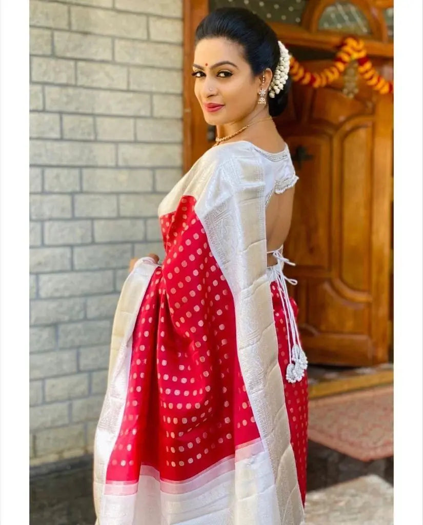 SOFT LICHI SILK SAREE - NextBuy