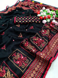 HD Print and foil mirror work Saree - NextBuy
