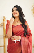 PURE BANARASI COPPER ZARI WEAVING SAREE - NextBuy