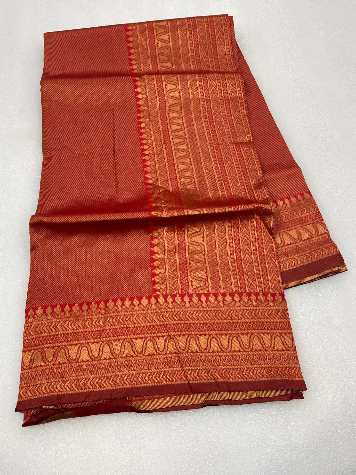 PURE BANARASI COPPER ZARI WEAVING SAREE - NextBuy