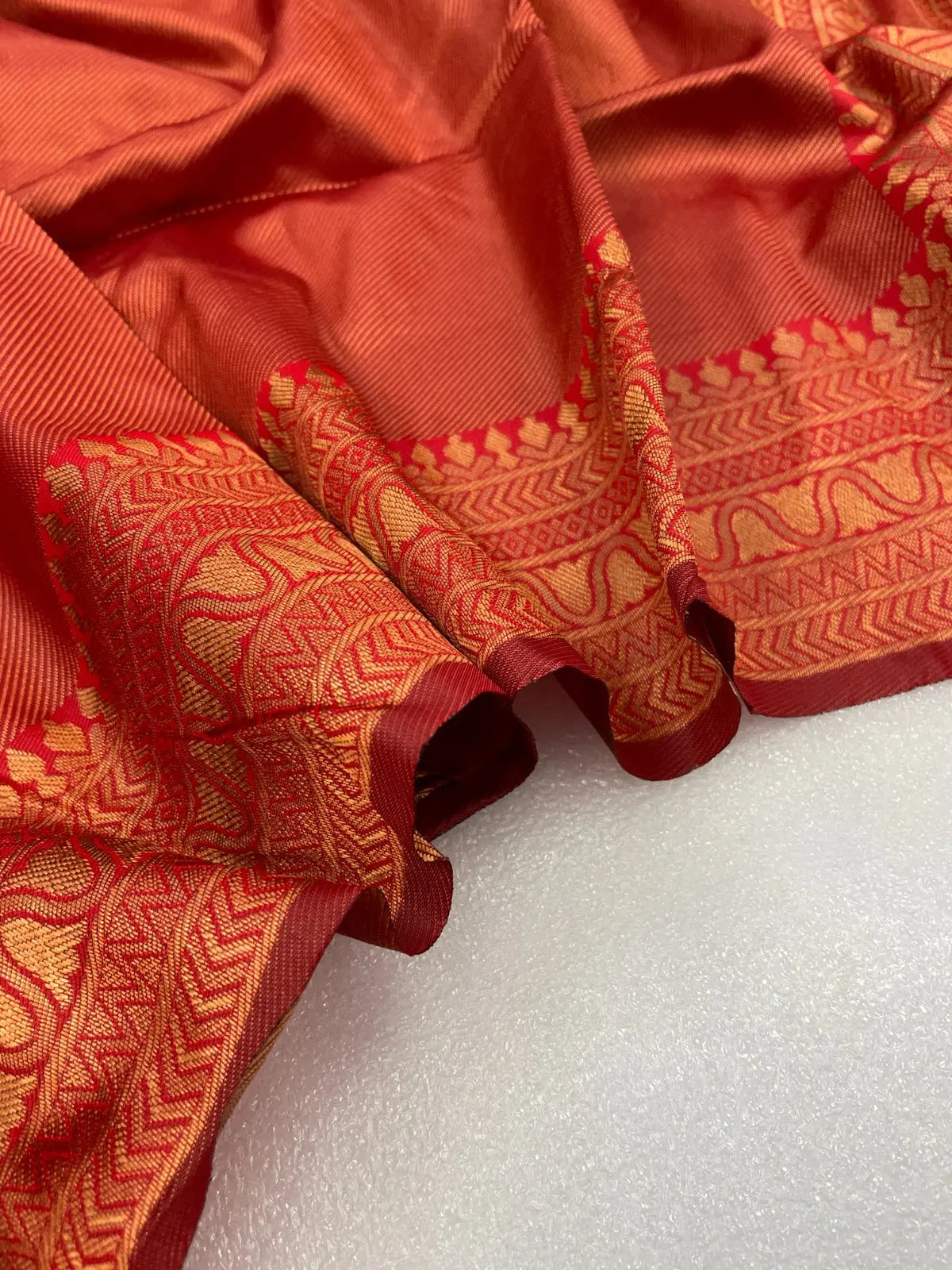 PURE BANARASI COPPER ZARI WEAVING SAREE - NextBuy