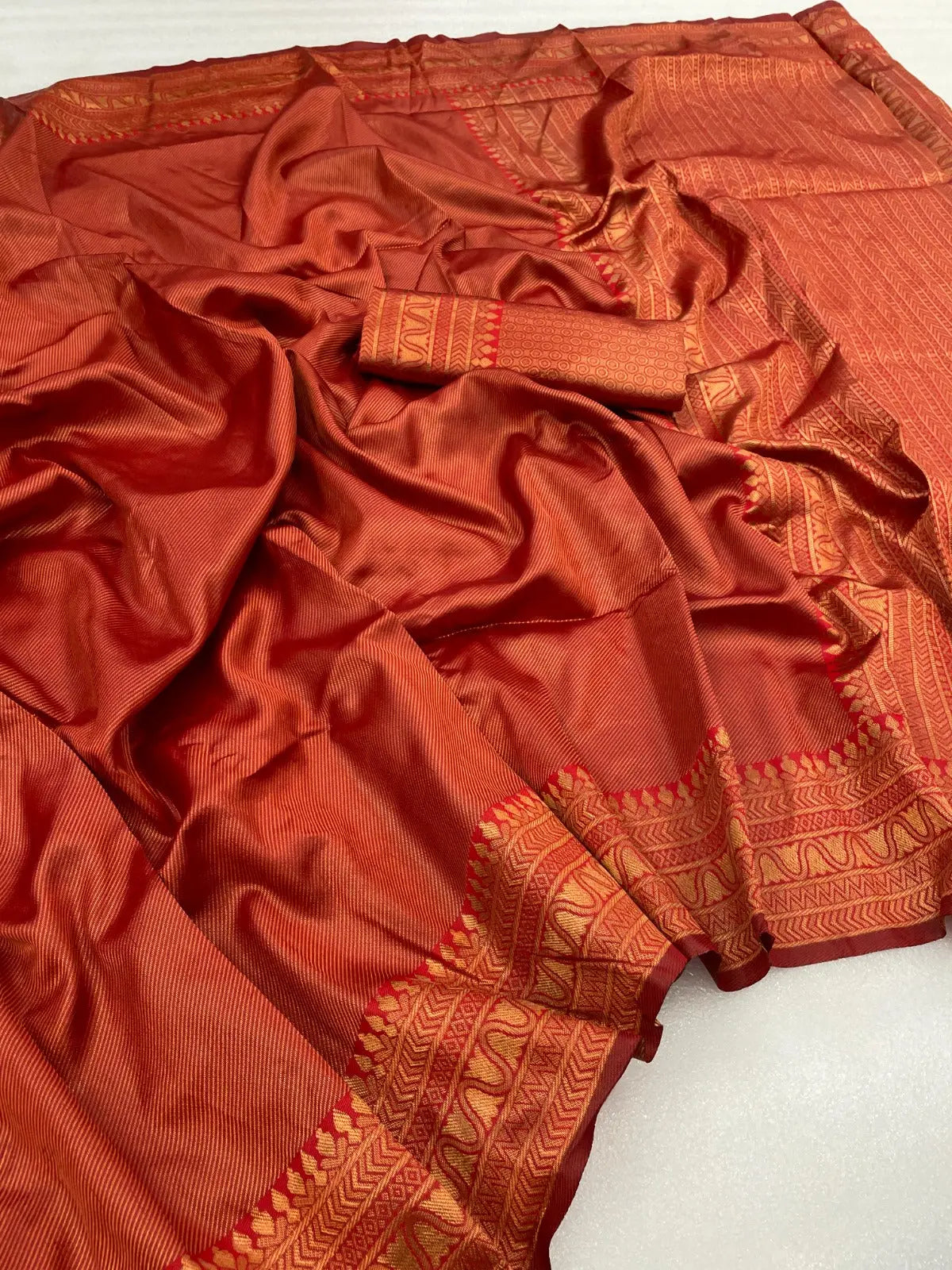PURE BANARASI COPPER ZARI WEAVING SAREE - NextBuy