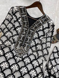 HEAVY COTTON THREAD EMBROIDED REAL MIRROR WORK TOP-PANT - NextBuy