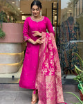 Embroidered Kurta, Trouser/Pant Dupatta Set - NextBuy